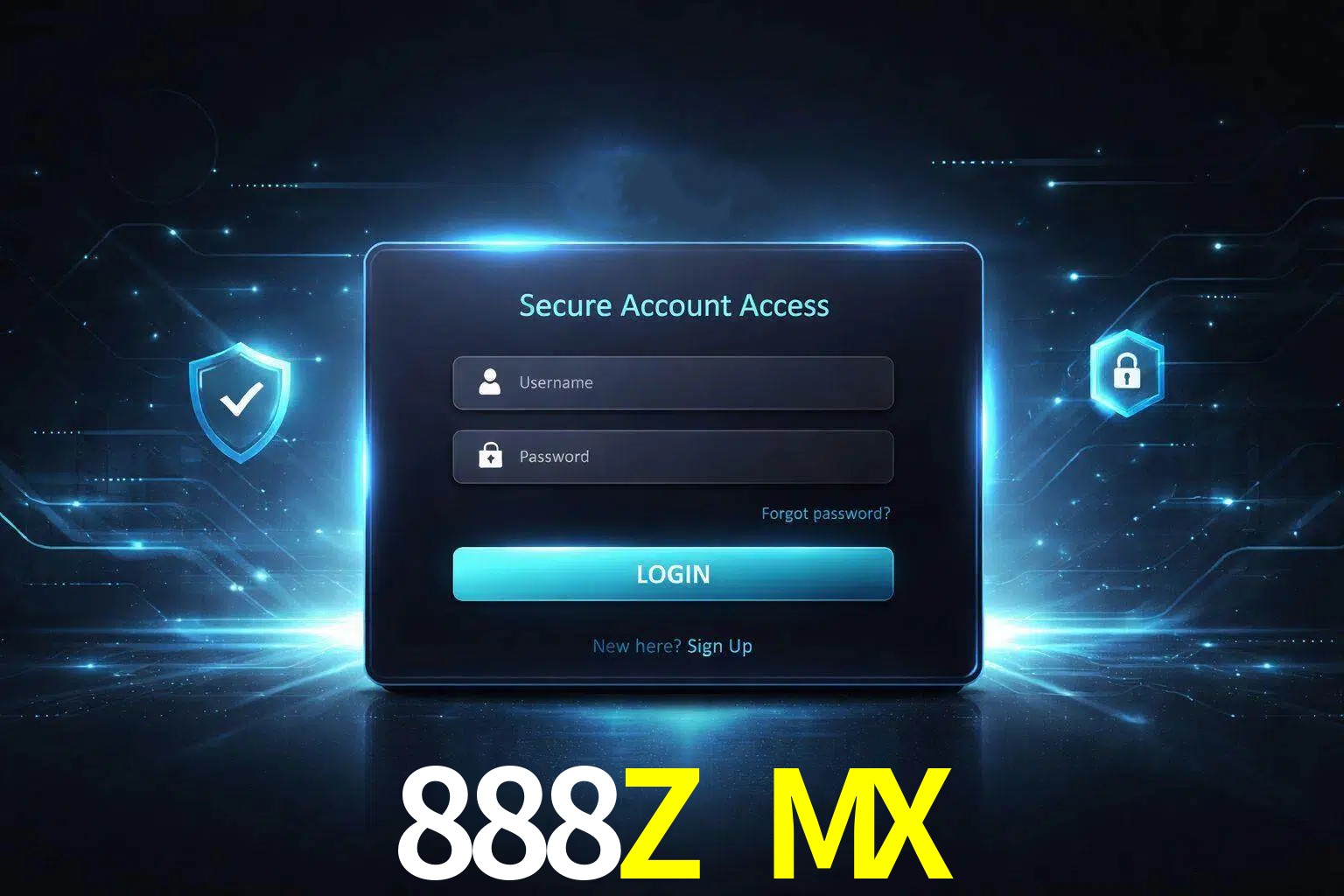 Pantalla de inicio de sesión de cuenta 888Z MX para usuarios en México